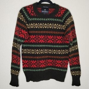 Nigel Cabourn Fair Isle Sweater Mens Size 48 US Medium